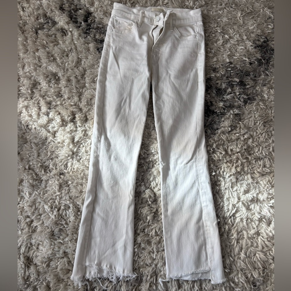 MOTHER The Insider Crop Step Fray Jean